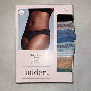 Auden Women's Cotton Bikini Underwear - 6 Pack